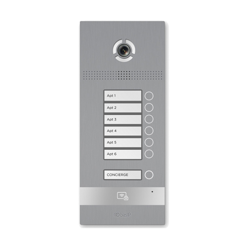 Вызывная панель на 6 абонентов BAS-IP BI-06FB SILVER